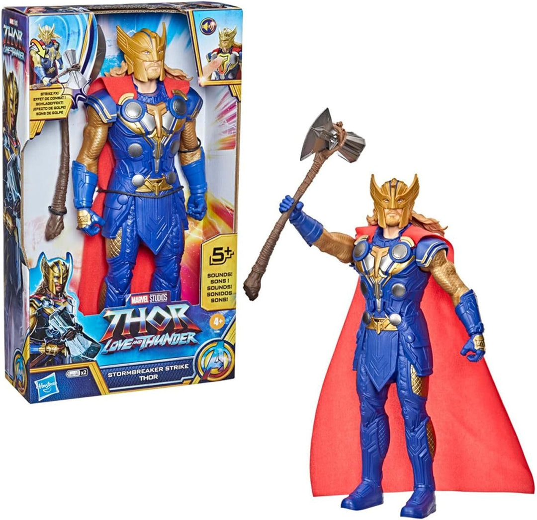 Hasbro Marvel Thor Love And Thunder Stormbreaker Strike Thor 12" Scale Electronic Action Figure