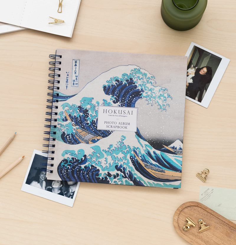 The Great Wave of Kanagawa Hokusai Scrapbook Photo Album 40 Pages 26x26cm side angle
