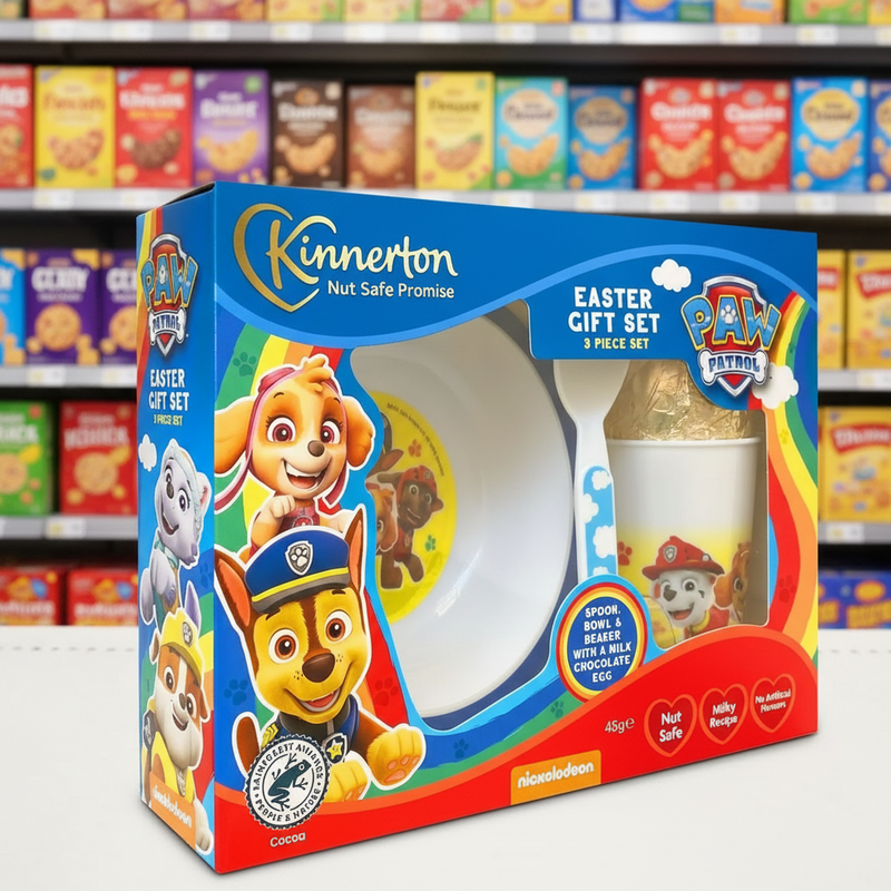 4 x Kinnerton Paw Patrol Meal Set Easter Egg Gift Set - 50GM