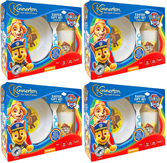 4 x Kinnerton Paw Patrol Meal Set Easter Egg Gift Set - 50GM