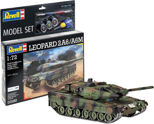 REVELL 63180 Leopard 2A6/A6M 1:72 Scale Model Set