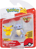 Pokemon - Pikachu, Wartortle & Flapple Battle Figure Set collectible from Jazwares