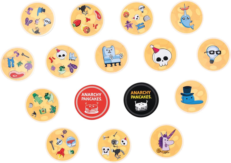 Dobble Anarchy Pancakes, close-up detail