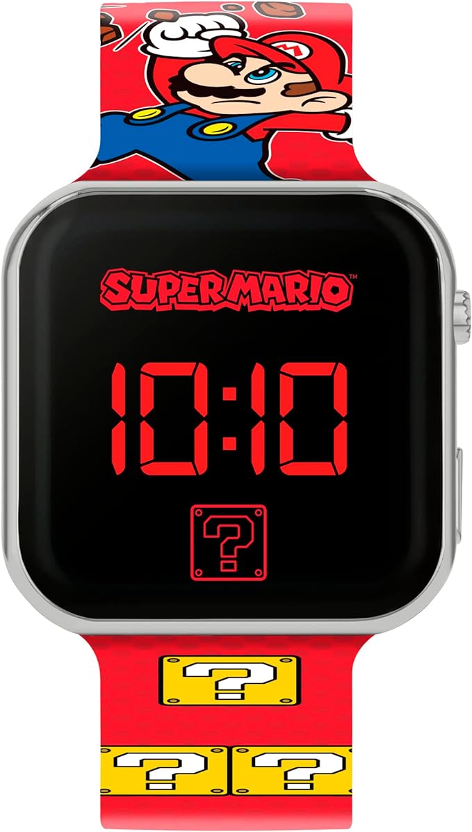 Nintendo Super Mario Printed Strap LED Watch for Children's