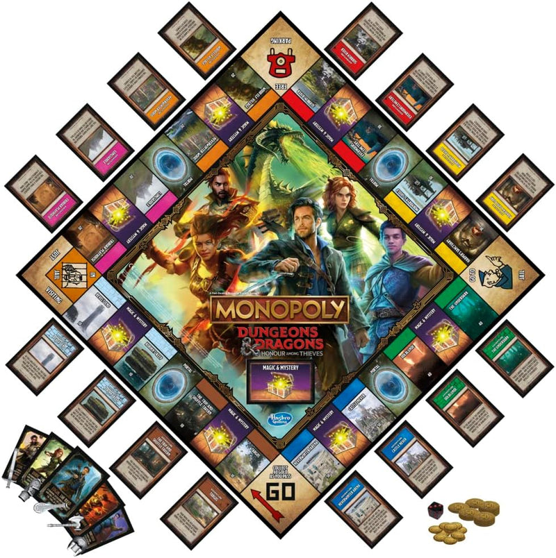Monopoly Dungeons & Dragons: Honor Among Thieves, close-up detail