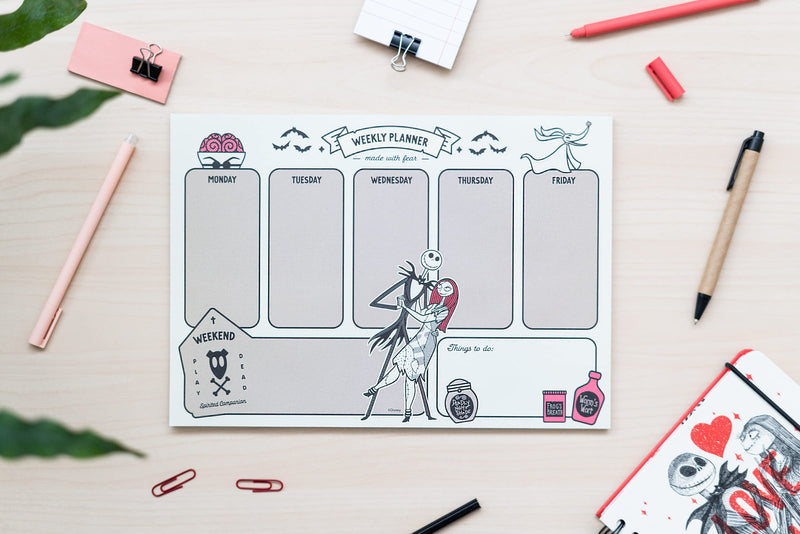 Disney The Nightmare Before Christmas A4 Weekly Planner side angle