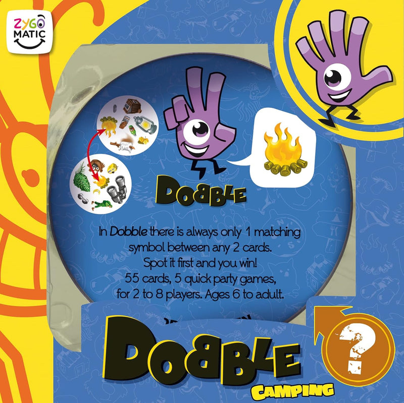Dobble Camping, close-up detail
