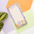 Wild Flowers Magnetic Notepad side angle