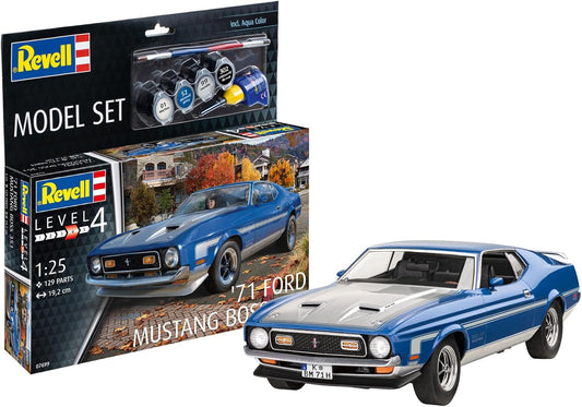 REVELL 67699 - 71 Ford Mustang Boss 351 1:25 Scale Model Car