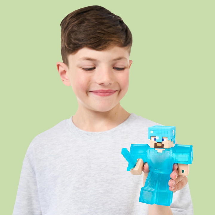 Heroes of Goo Jit Zu Minecraft Steve With Diamond Armor & Sword