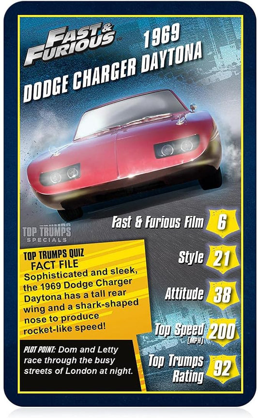 Top Trumps Specials Fast & Furious Card Game - Image 2