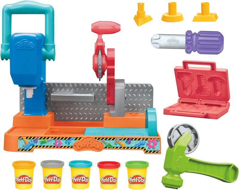 Play Doh Stamp N Saw Tool Bench Playset