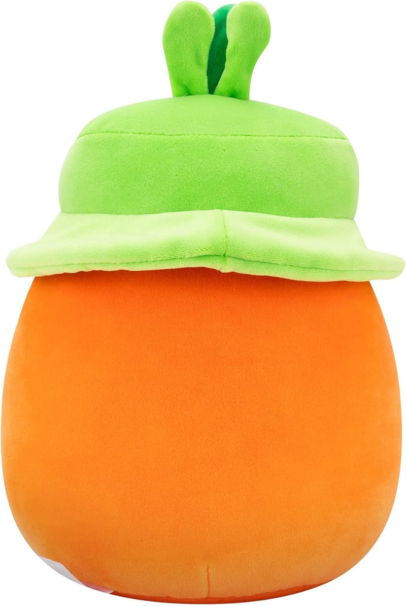 Squishmallows Caroleena the Orange Carrot Squishmallows Easter Plush 7.5 Inch, close-up detail