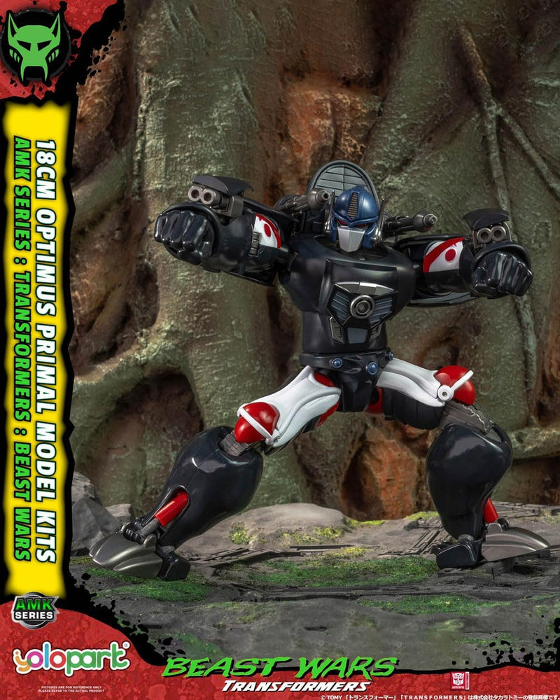 Optimus Primal Transformers Beast Wars AMK Series Model Kit close up detail