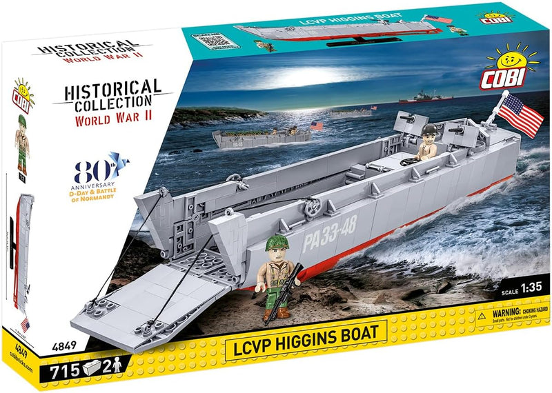 Cobi 4849 World War II Landing Craft Higgins Boat 715 pcs