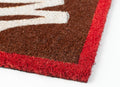 Willy Wonka Wonka Bar Design Doormat close up detail