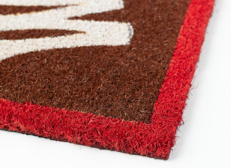 Willy Wonka Wonka Bar Design Doormat close up detail