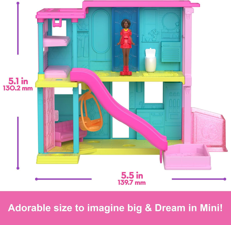 Barbie Mini Barbieland Dream House (Pink Slide & Swing) - Image 4