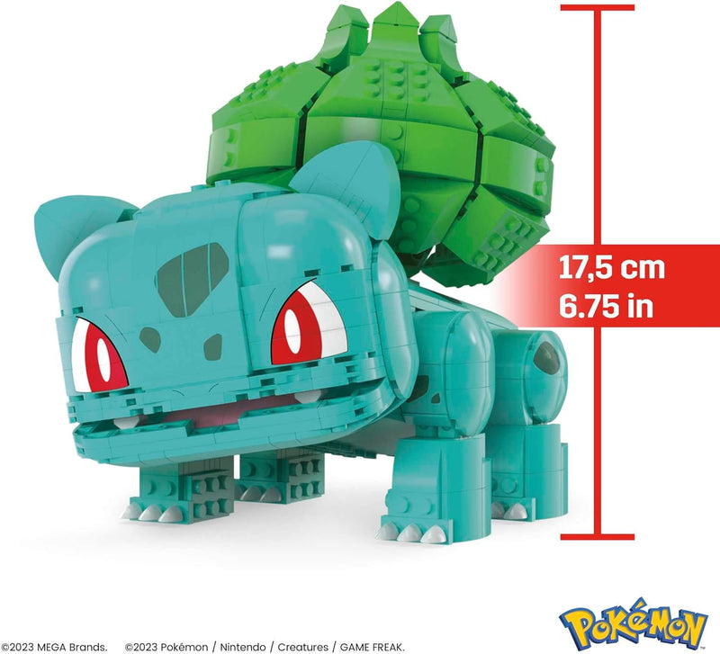 MEGA Pokemon - Jumbo Bulbasaur, close-up detail