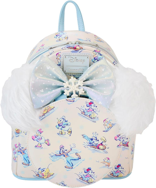 Mickey and Friends Winter Wonderland Loungefly Mini Backpack with Headband