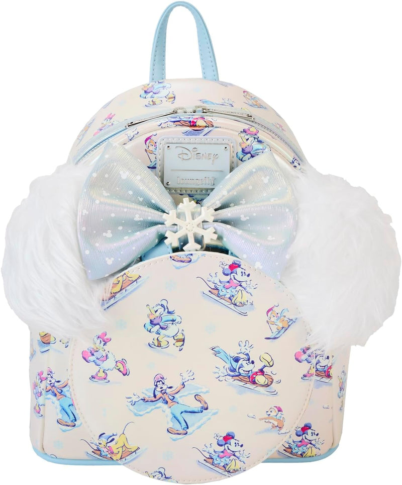 Mickey and Friends Winter Wonderland Loungefly Mini Backpack with Headband