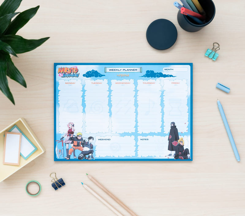 Naruto Shippuden A4 Weekly Planner side angle