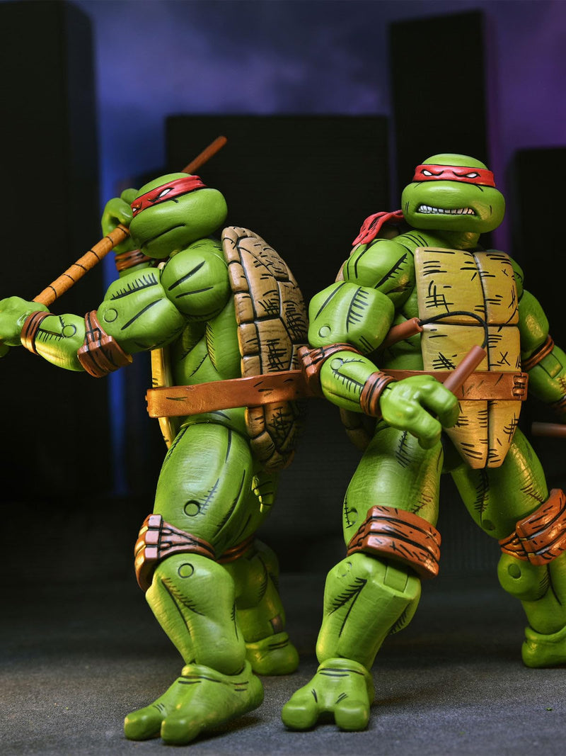 NECA Teenage Mutant Ninja Turtles Mirage Comics Ultimate 7″, side angle