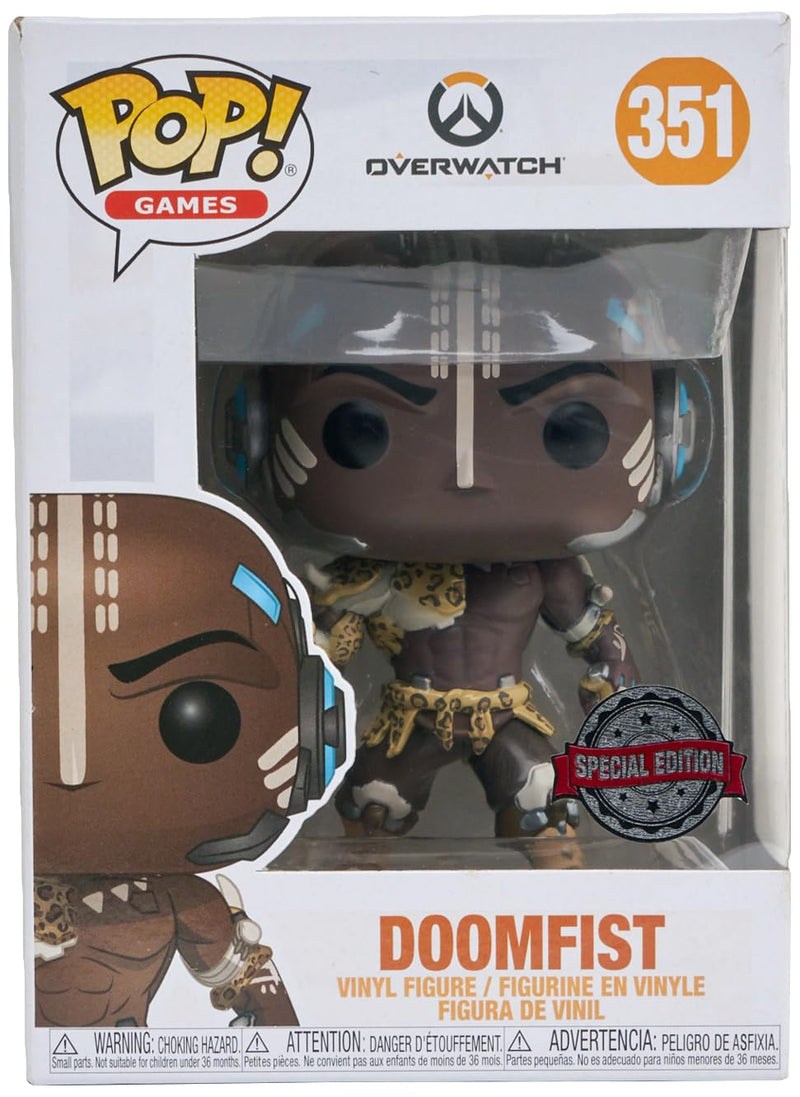 Doomfist with Leopard Skin Overwatch Funko POP! Vinyl Figure, rear view
