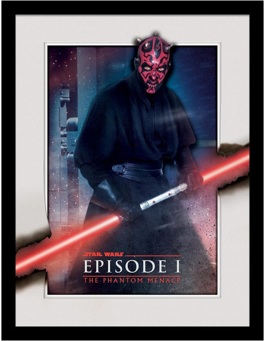 Darth Maul Star Wars Breakout Collector Framed Print 40 x 30cm