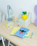 Disney Stitch Tropical Plush Cover Premium A5 Notebook with Projector Pen view 4