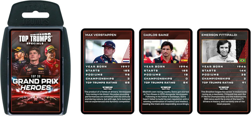 Top Trumps Specials Grand Prix Heroes Card Game - Image 3
