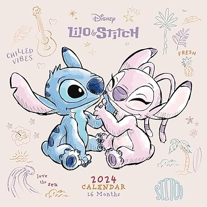 Lilo & Stitch 2024 Square Calendar (30cm x 30cm)