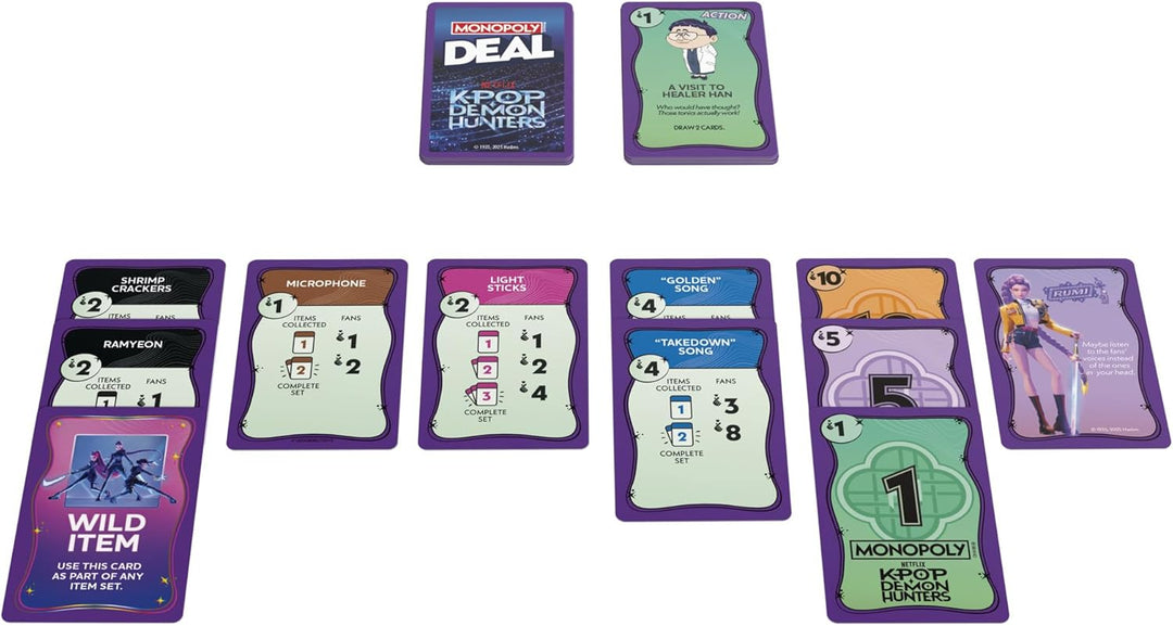 Monopoly Deal K-Pop Demon Hunters