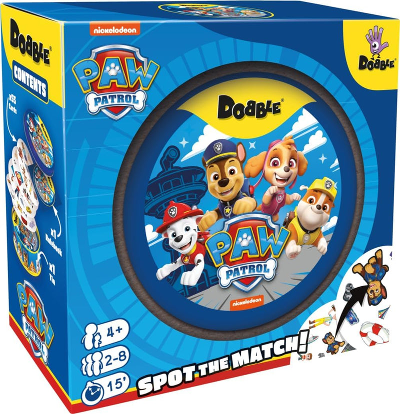 Dobble Paw Patrol Card Game, close-up detail