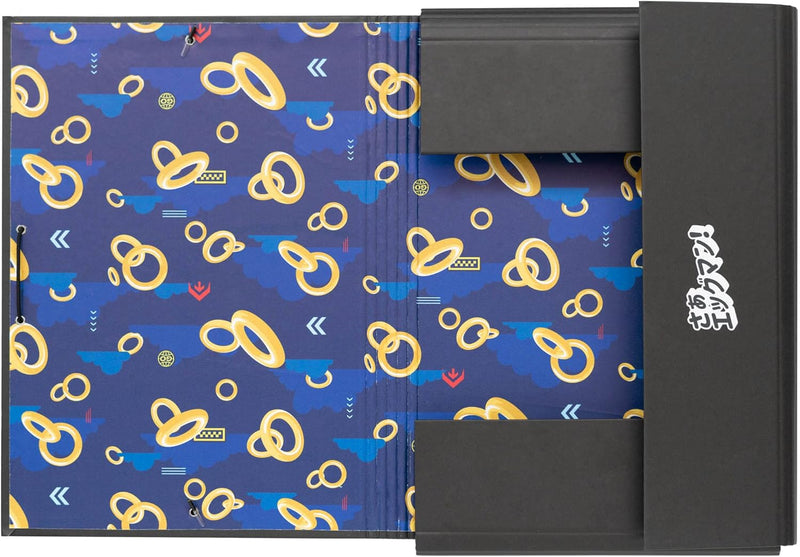 Sonic Premium Flap Folder close up detail