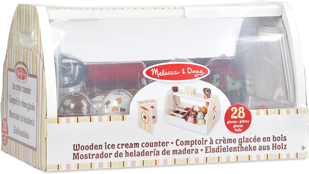 Melissa & Doug Wooden Ice Cream Counter Toy Shop