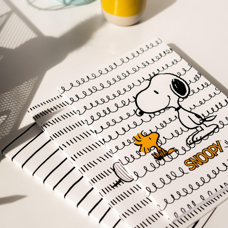 Snoopy Lazy Days Pack of 3 A5 Notebooks design detail