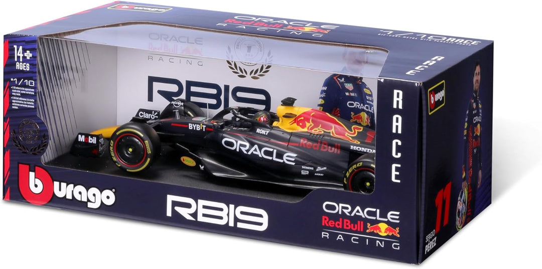 Formula 1 Red Bull Racing RB19 Max Verstappen Official Diecast Model with Helmet (1:18 Scale)