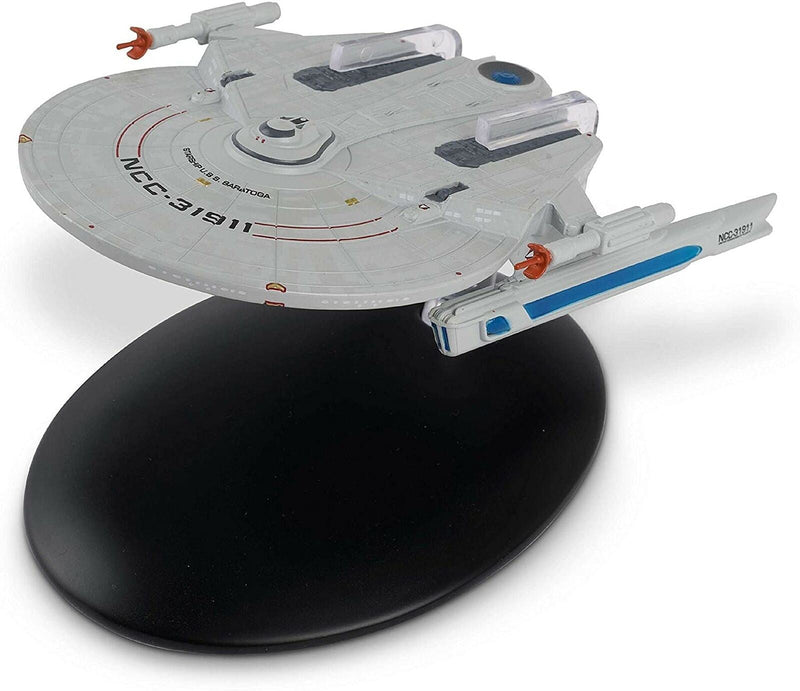 U.S.S Saratoga NCC-31911 Die-Cast Model (Eaglemoss / Star Trek), side angle