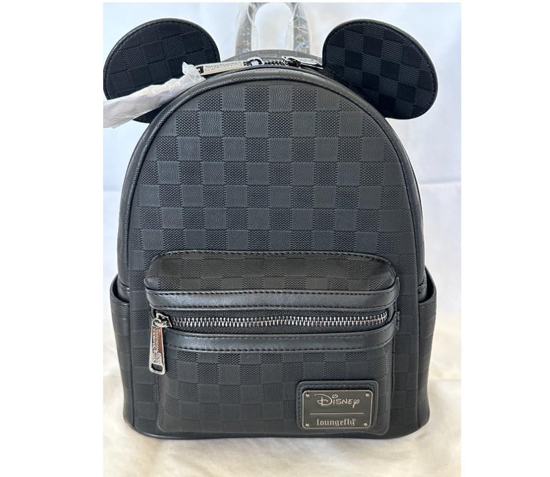 Loungefly Disney Mickey Ear Evergreen Mini Backpack, side angle