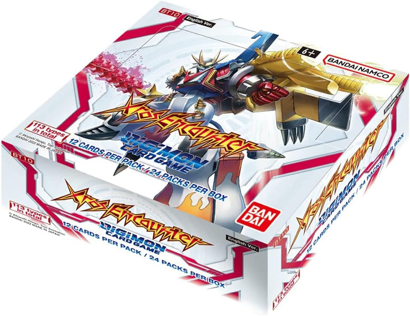 Digimon Card Game: XROS Encounter Single Booster Pack[BT10], side angle
