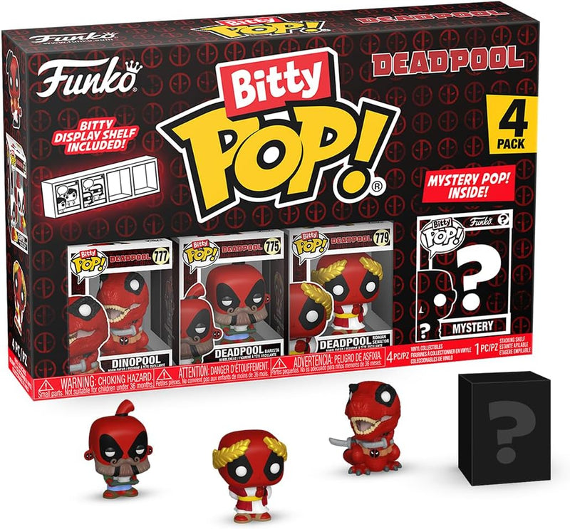 Funko POP! Bitty 4 pack Deadpool, side angle