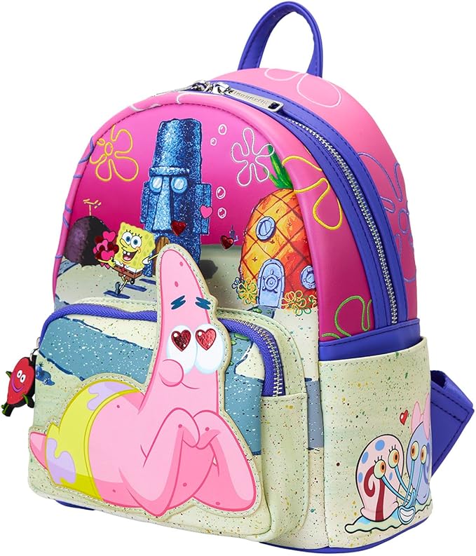 Loungefly Nickelodeon Spongebob & Patrick Mini Backpack, alternate view