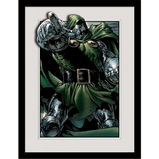 Marvel Doctor Doom Breakout 3D Effect Framed 30 x 40 cm Coll