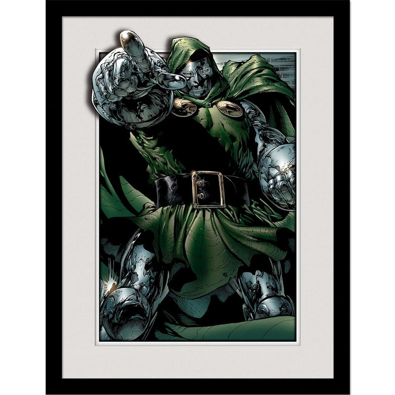 Marvel Doctor Doom Breakout 3D Effect Framed 30 x 40 cm Coll