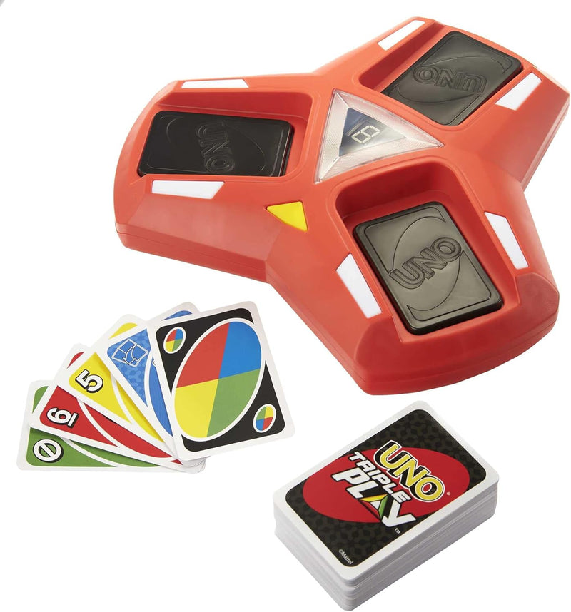 UNO Triple Play Card Game, in display
