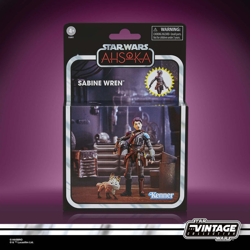 Hasbro Sabine Wren Star Wars Ahsoka Vintage Collection Delux, side angle