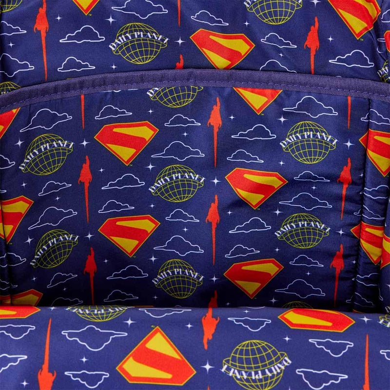 Loungefly - DC Superman Full Size Backpack back view