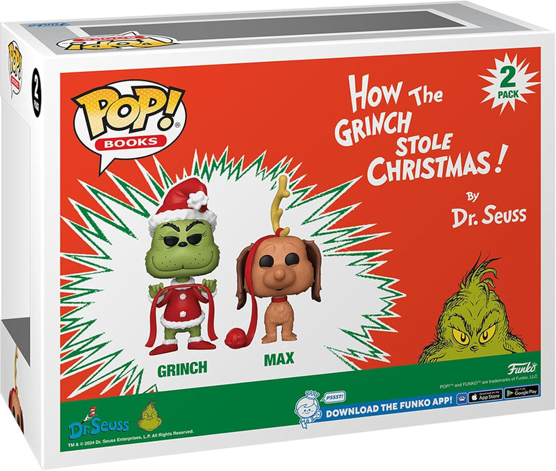 Funko Pop! Books - The Grinch With Max, side angle