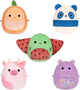 Squishmallows -Micromallows 2.5" Stingray, Cow, Panda, Orange & Hippo Set